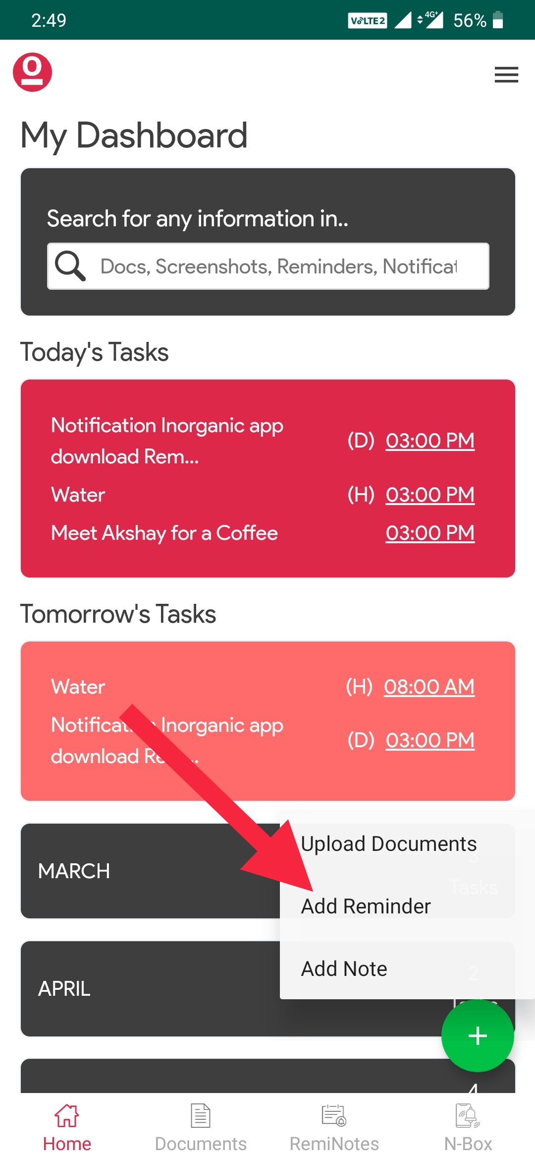 Auto organize documents into different categories